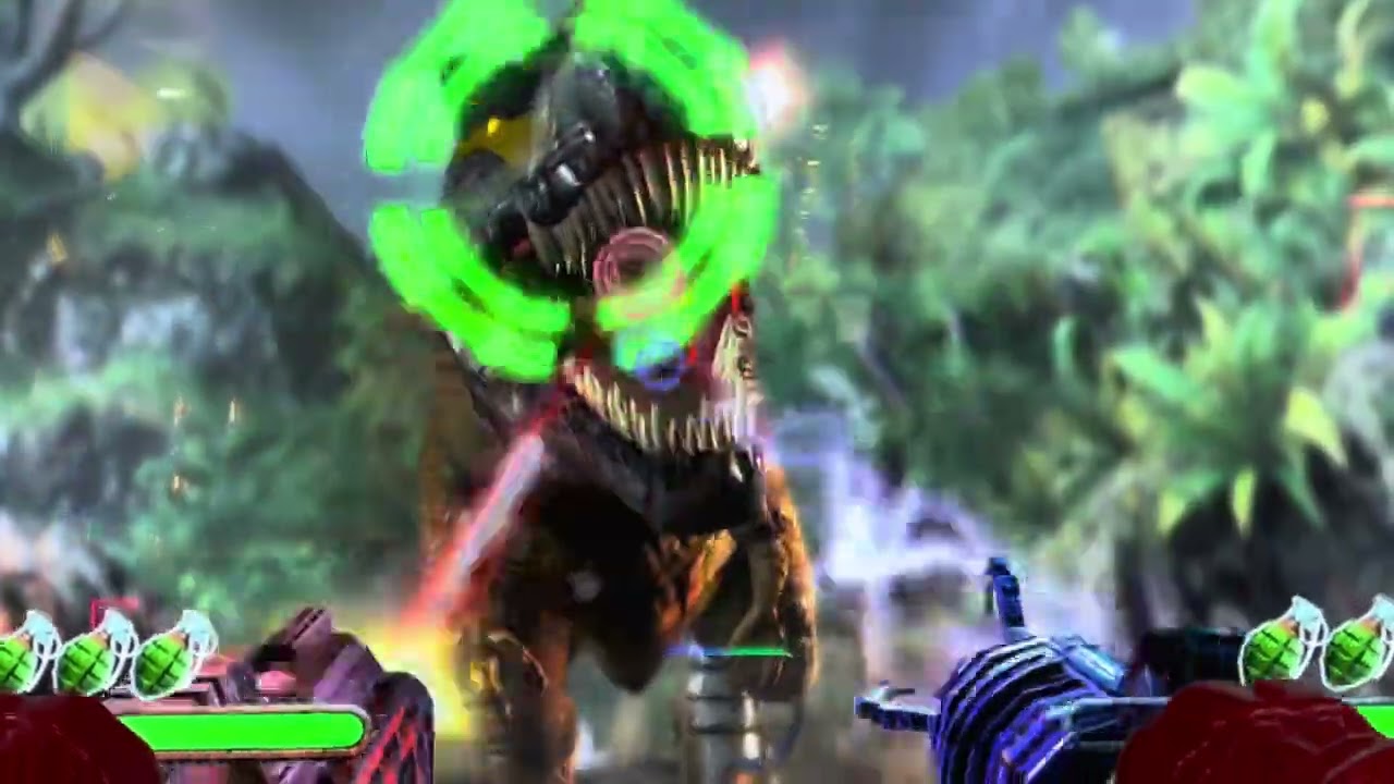 Jurassic park arcade￼ with two players ￼￼