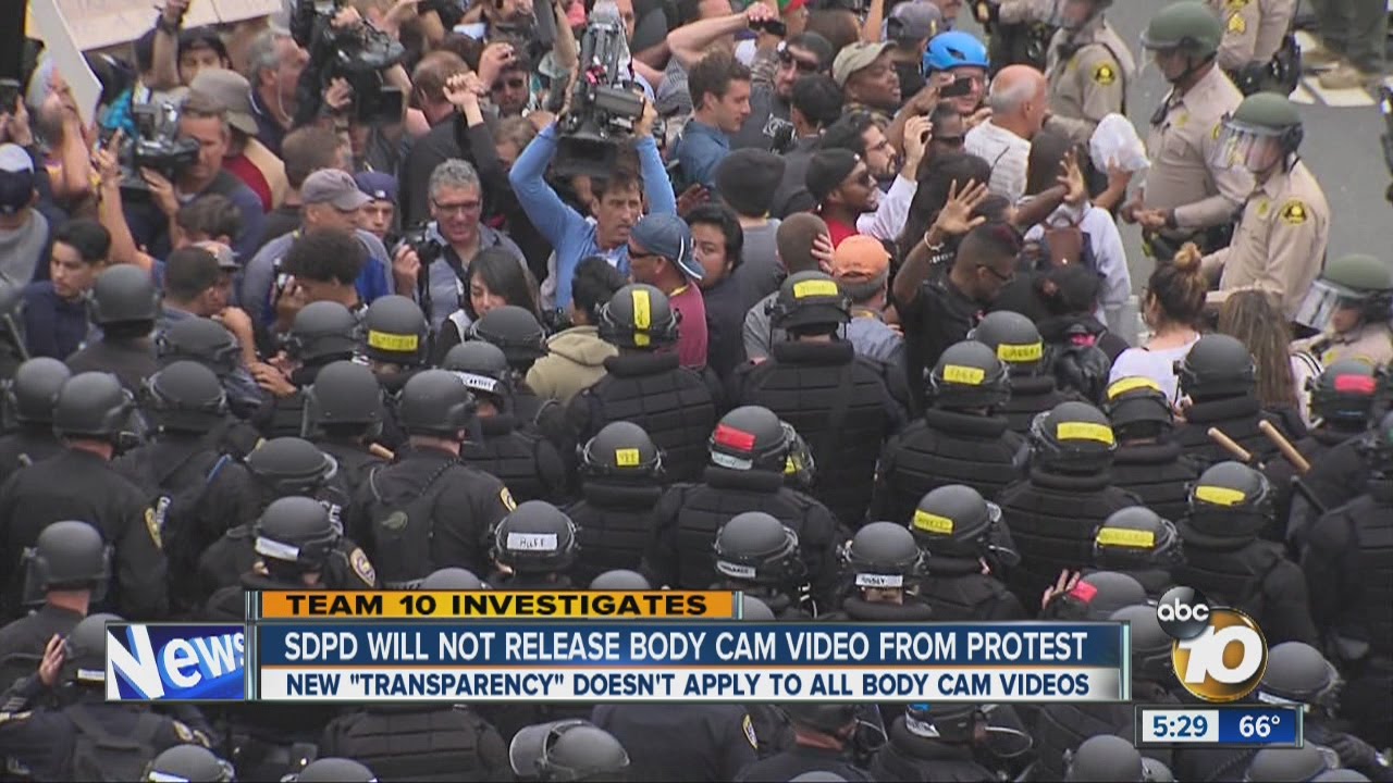 Team 10: SDPD will not release body cam video from protest
