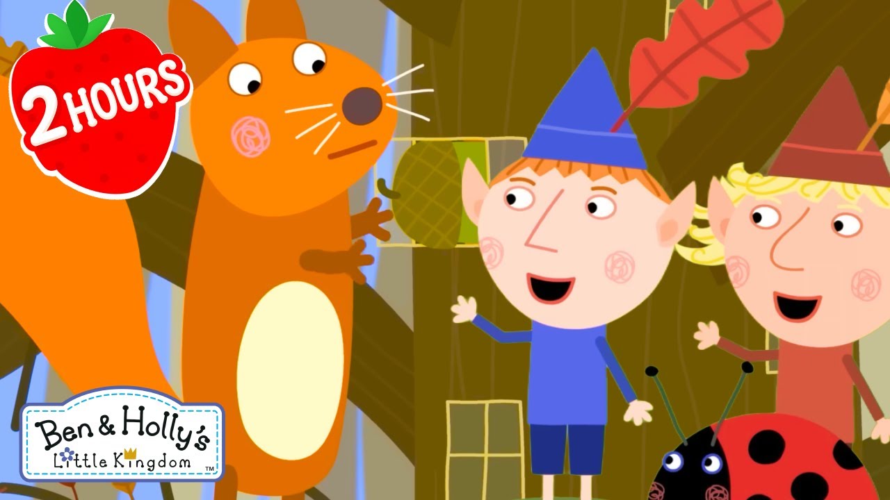 🍂 Squirrels Fill the Castle with Acorns! | Ben and Holly's Little Kingdom | Cartoons For Kids