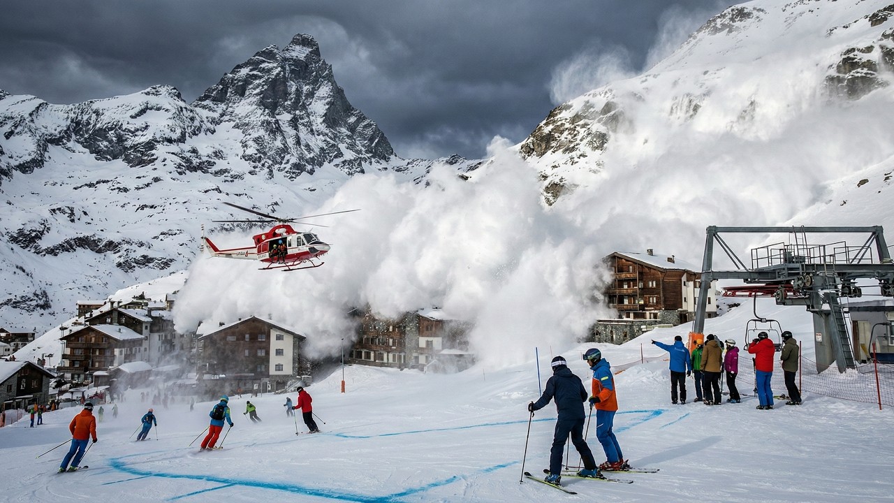 ❄️⚠️Katastrofa we włoskich Alpach! Potężna lawina uderzyła w Dolinę Aosty we Włoszech. Tragedia w pobliżu Courmayeur