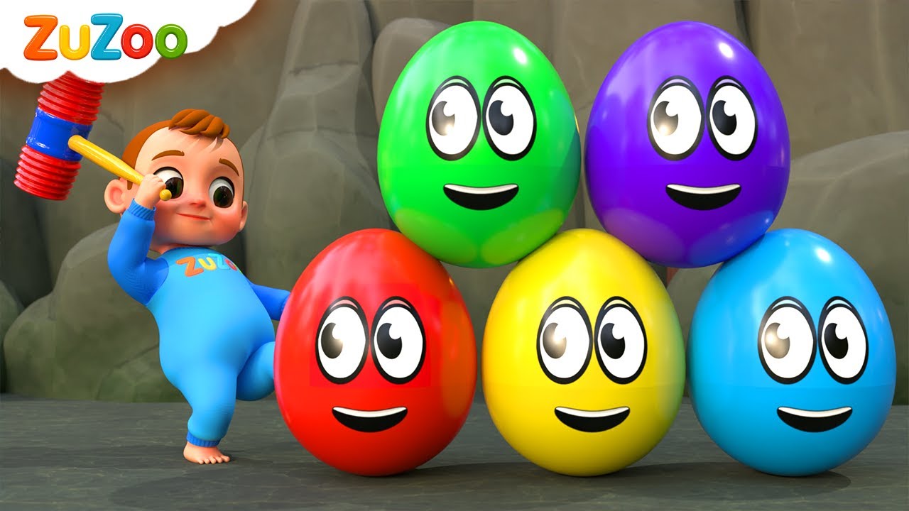 Zu explora huevos sorpresa de colores | Canciones Infantiles | ZuZoo en Espa&ntilde;ol