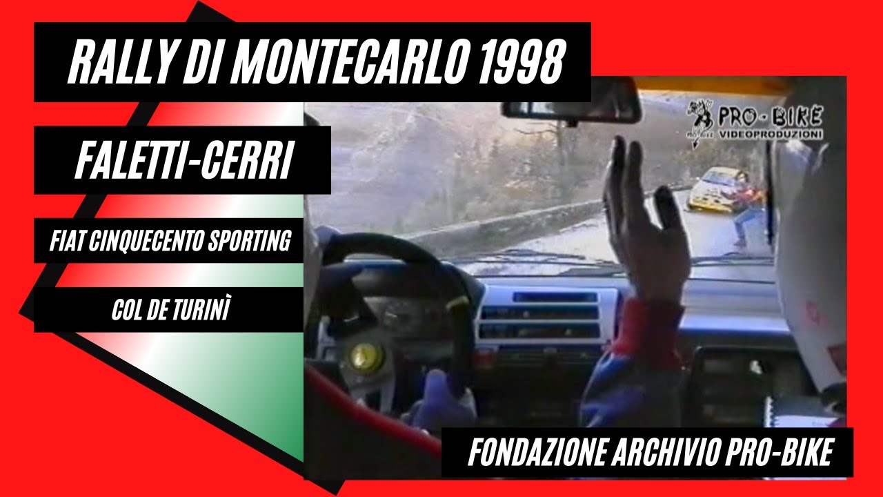 Rallye di Monte-Carlo 1998 Fiat Cinquecento Sporting Faletti-Cerri