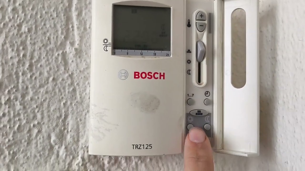 BOSCH TRZ125 Termostat programlama