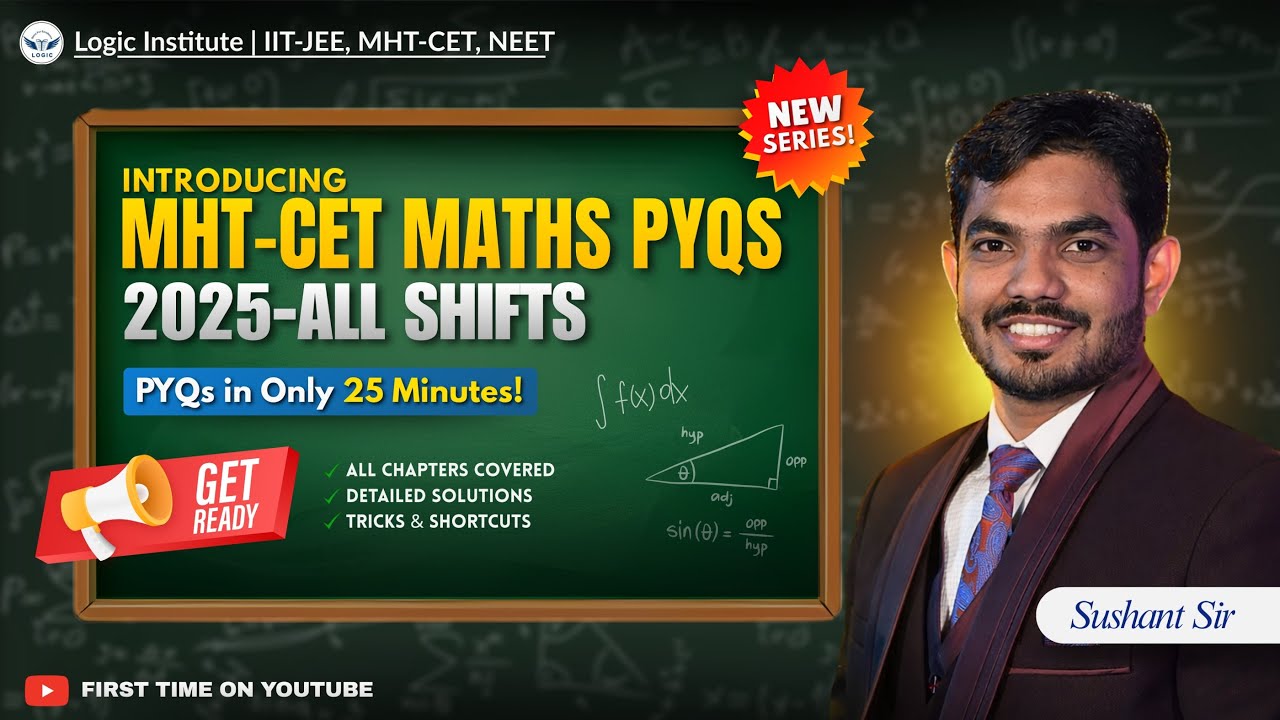MHT CET 2026 Maths CHAPTER WISE Weightage | Maths Important Chapters | MHT CET 2025 All Shifts PYQ