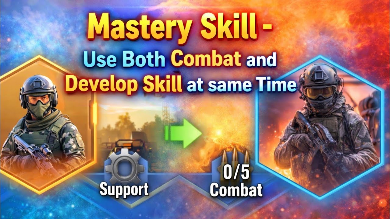 Mastery Skill - Use Both Combat and Develop Skill at same Time in Last Z: Survival Shooter
