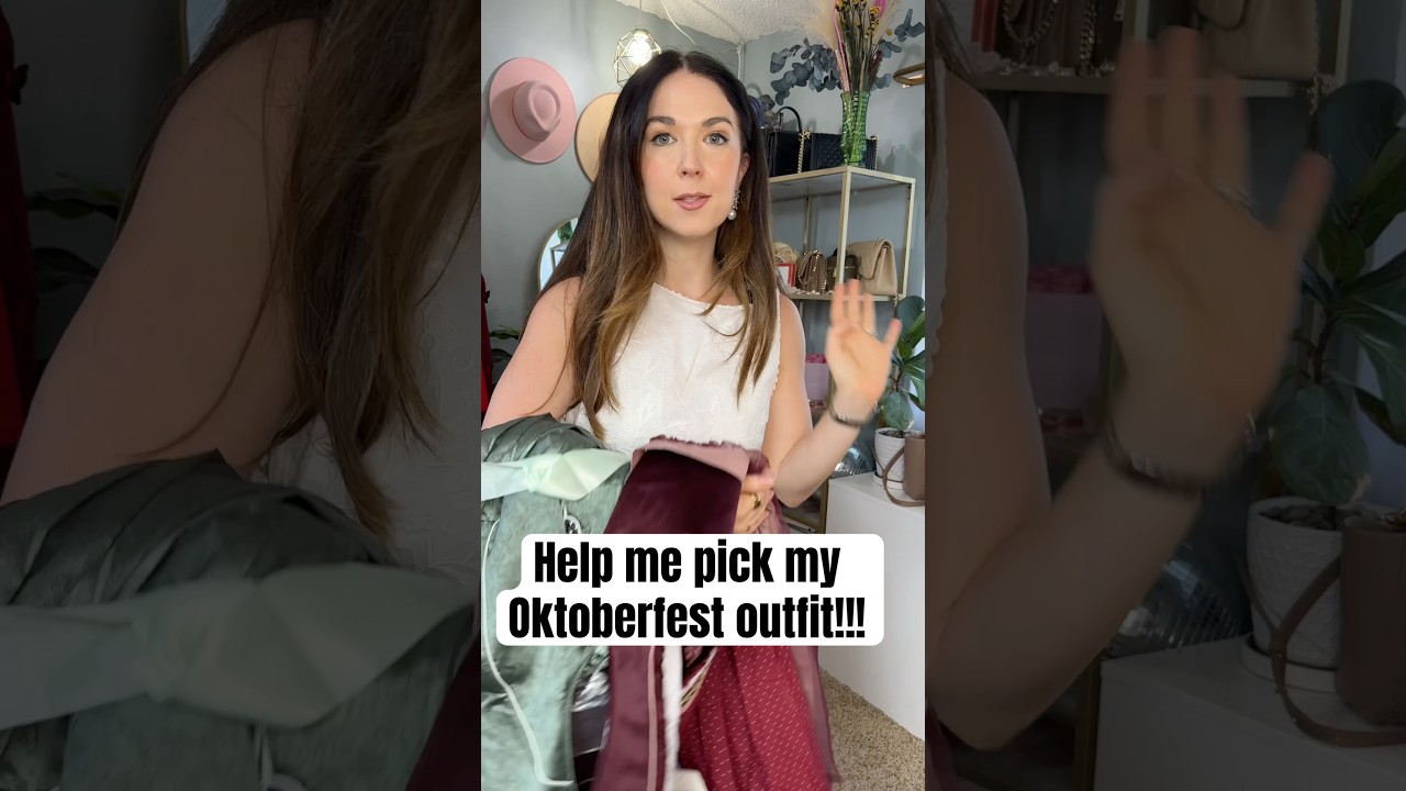 Trying on 3 Dirndls&hellip; Which One Wins? #oktoberfest #dirndl #tryonhaul