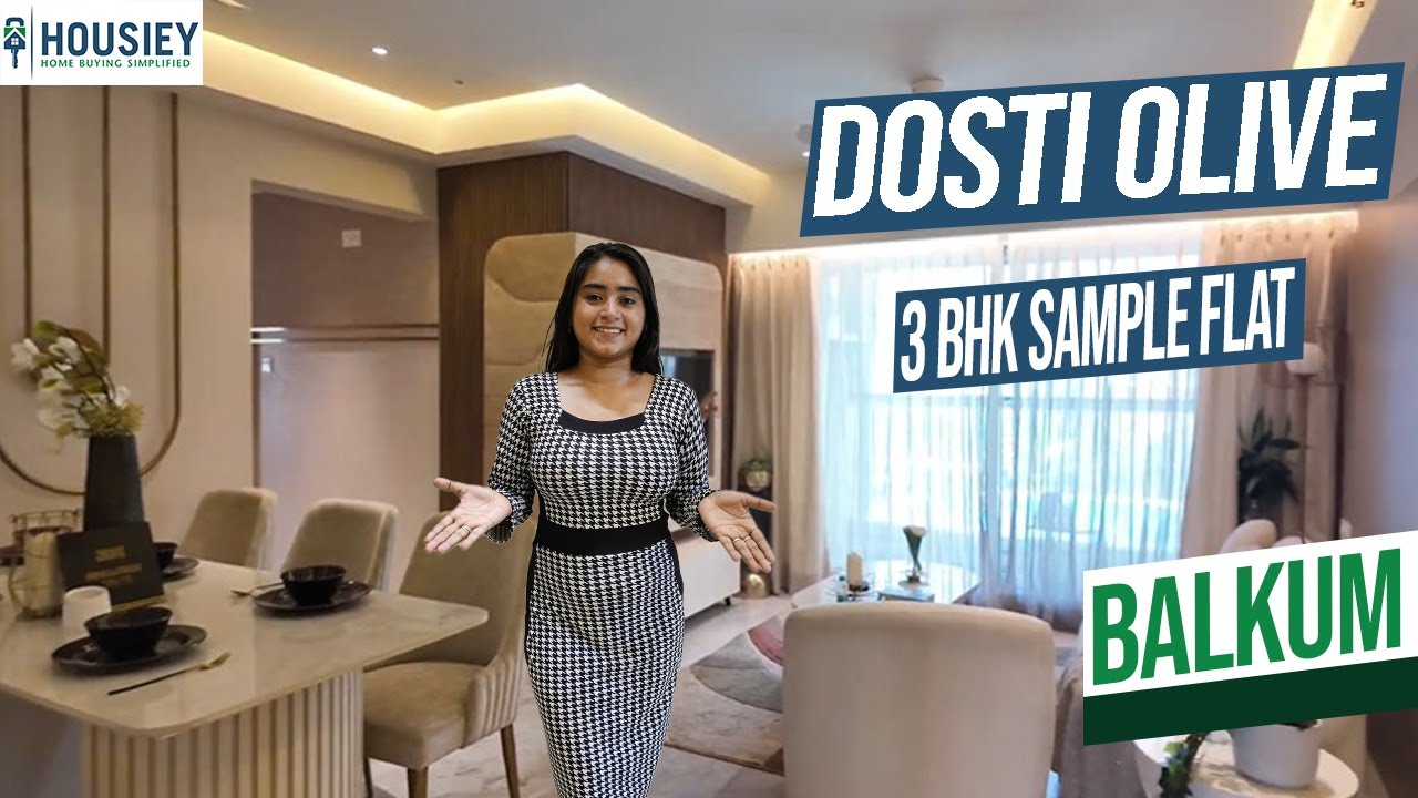 Dosti West County Olive | Luxury 3BHK Sample Flat Tour at Balkum Thane | Location & Review 2025