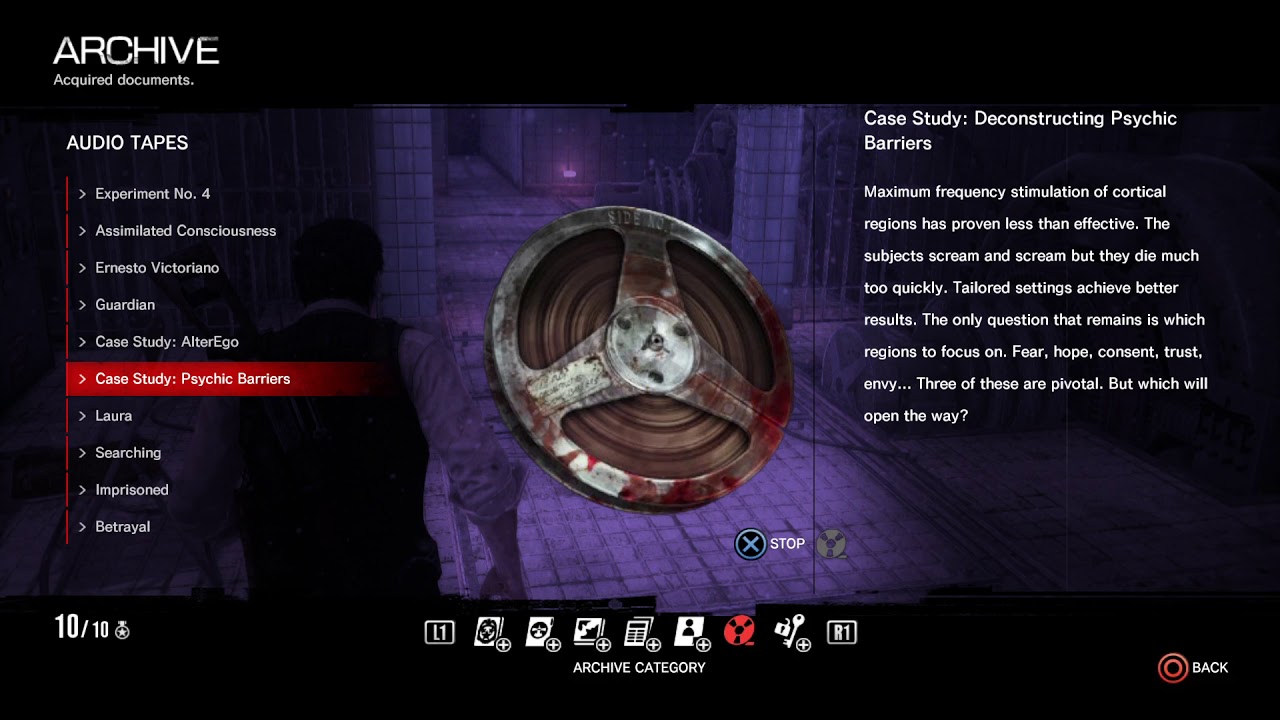The Evil Within, All Ruvik Audio Logs
