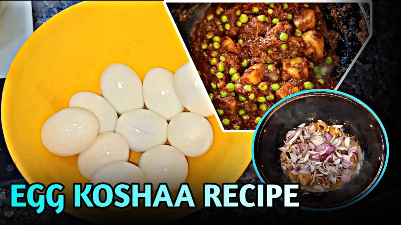 EGG KOSHAA RECIPE || SPICY BENGALI STYLE EGG CURRY || ডিম কষা RECIPE