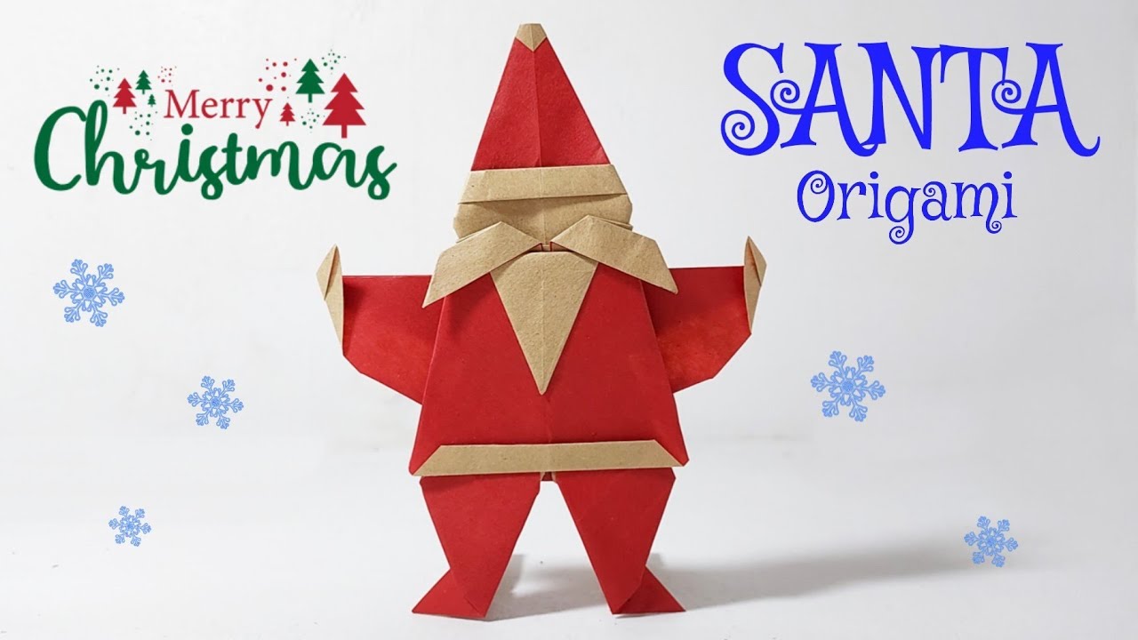 SANTA CLAUSE ORIGAMI [TUTORIAL] Des. By Takashie Irie