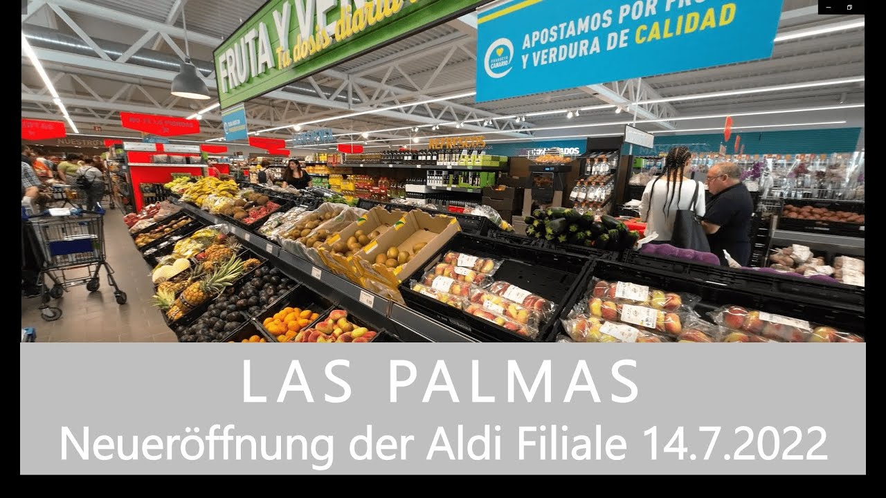 GRAN CANARIA Neueröffnung der Aldi Filiale in Las Palmas 14. Juli 2022
