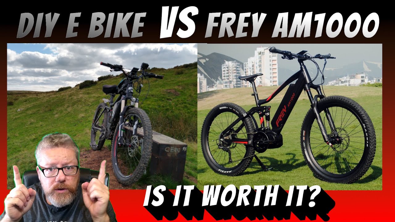 DIY E BIKE VS FREY AM1000 IS IT WORTH IT TO BUILD YOUR OWN ELECTRIC BIKE OR SHOULD YOU BUY NEW