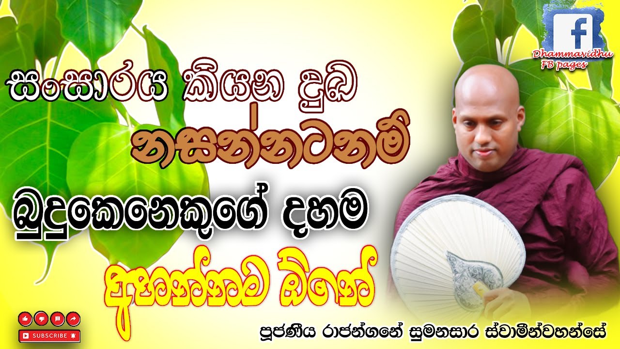 රාජංගනේ සුමනසාර හිමි || Rajangane Sumanasara Thero