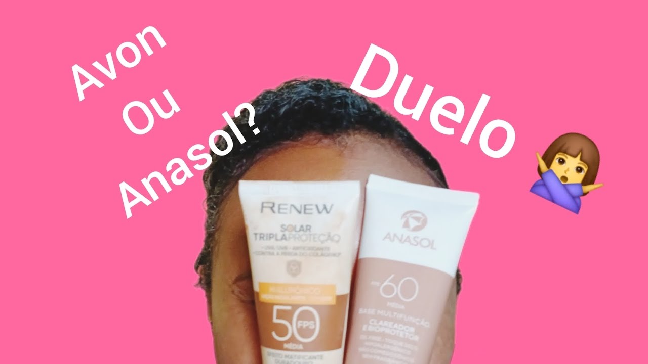 Avon ou Anasol 🧐? Protetor solar com cor Grande duelo quem ganha?
