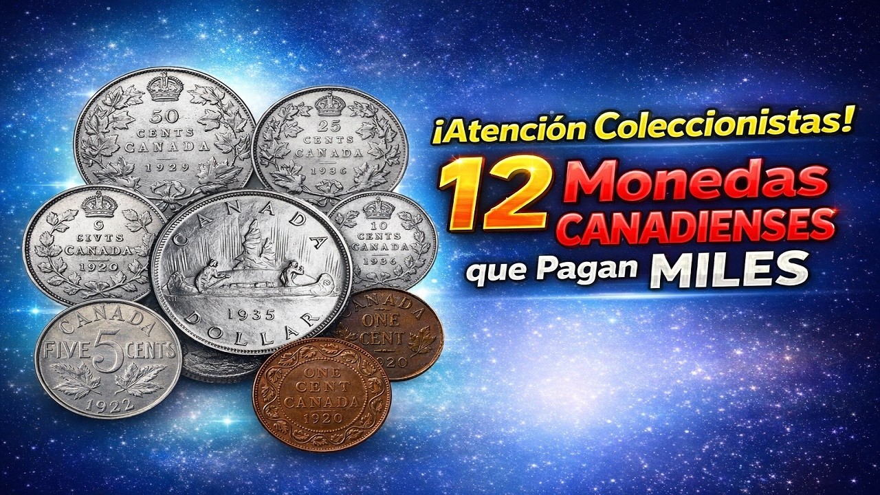 .¡Atención Coleccionistas! 12 Monedas CANADIENSES que Pagan MILES V24-26
