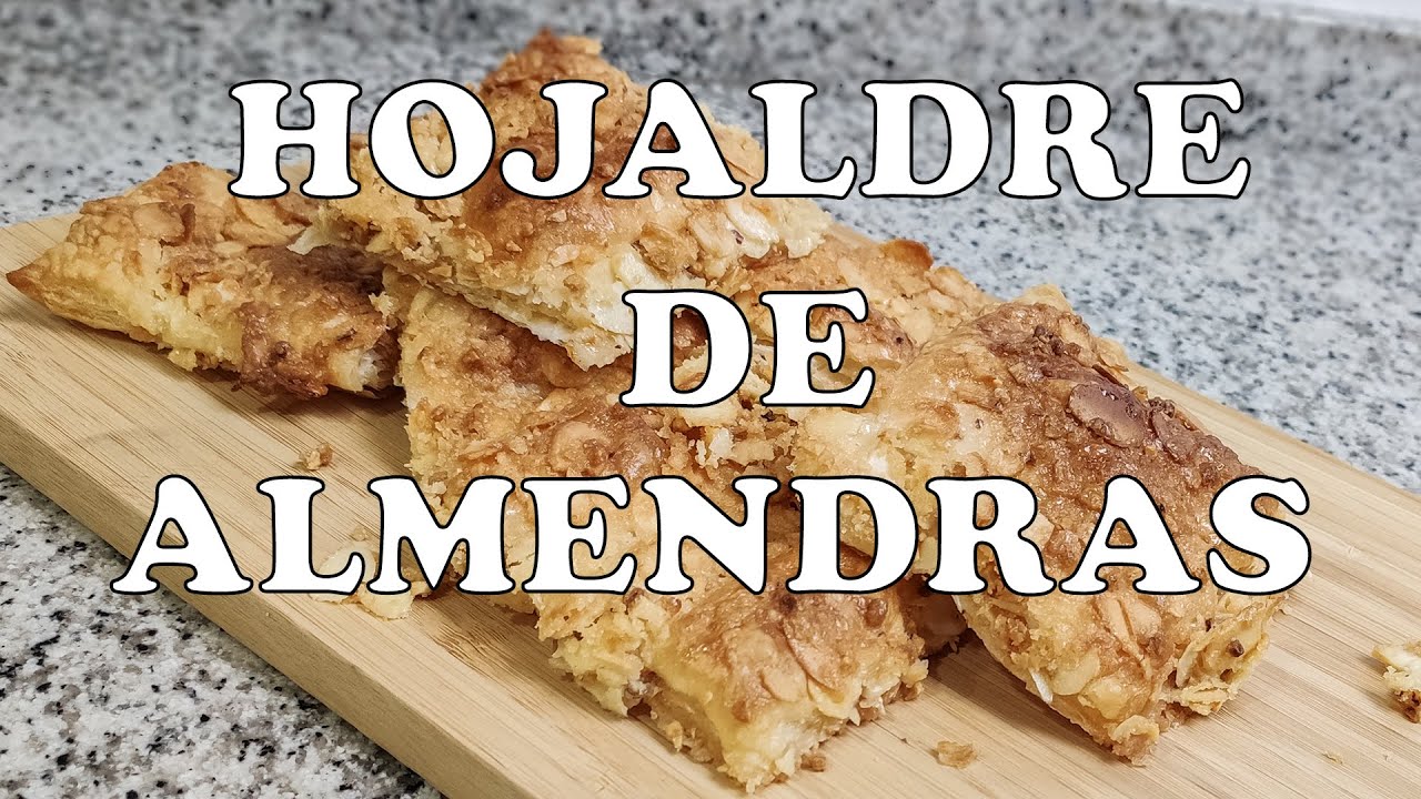 Hojaldre de almendras laminadas MUY CRUJIENTE y FÁCIL | Recetas españolas