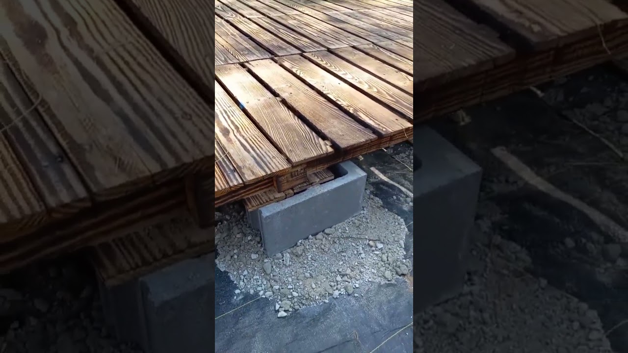 Build a Low Cost Deck Out Of Pallets  - #shorts