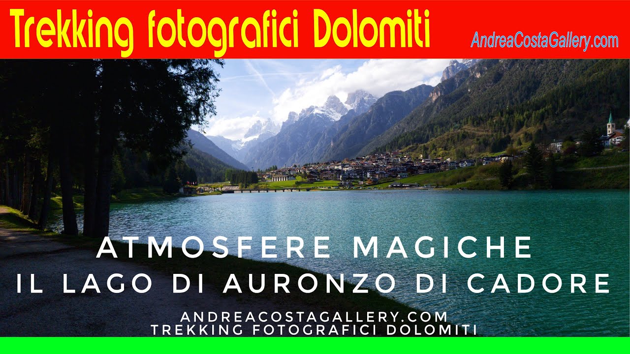 Spiaggia delle Dolomiti. Auronzo di Cadore.