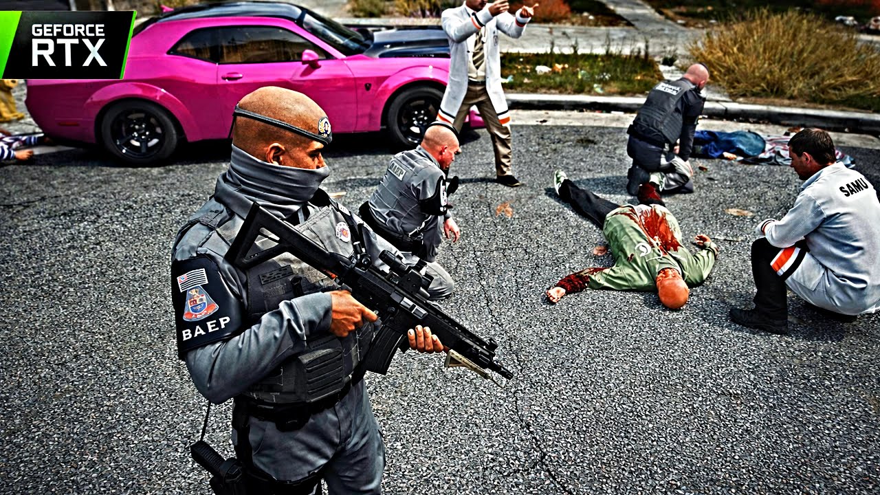 POLICIA CAI EM EMBOSCADA EM BAIRRO DOMINADO POR GANGUES! | GTA 5 POLICIA SÃO PAULO