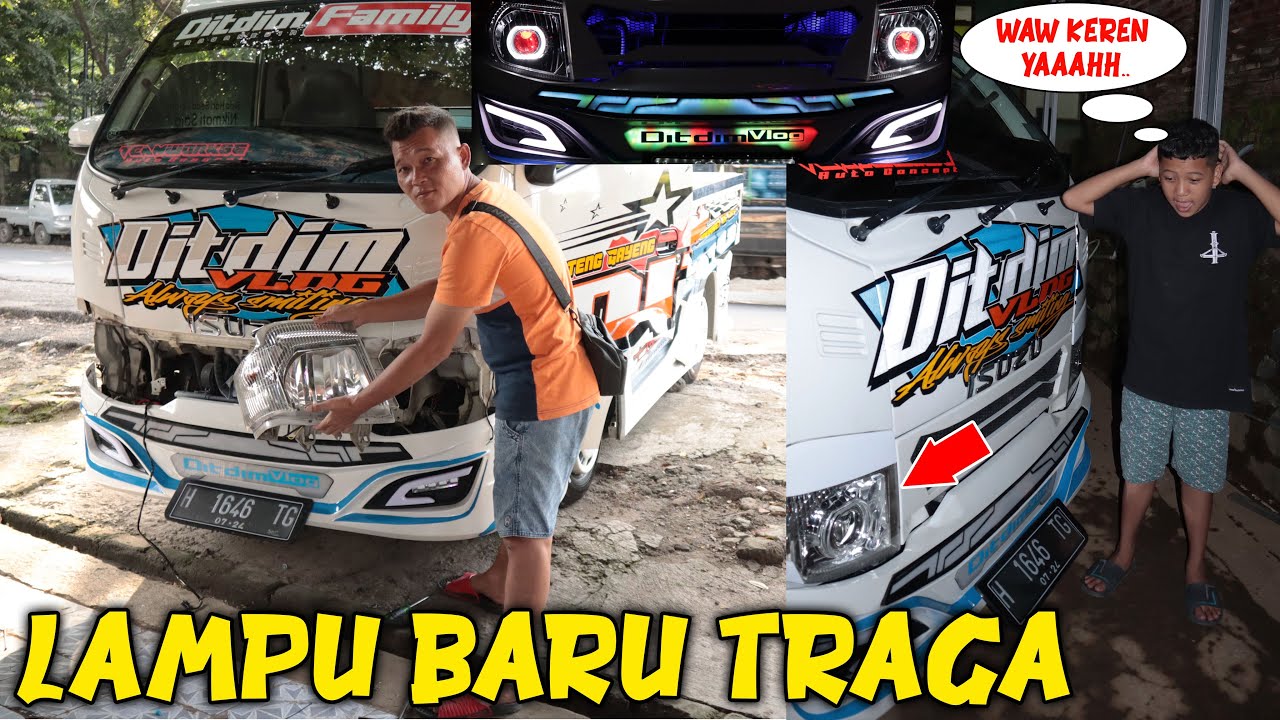 MODIFIKASI LAMPU TRAGA DITDIM!! SIAP RAMAIKAN KONTES SEMARANG, LAMPU PROJIE
