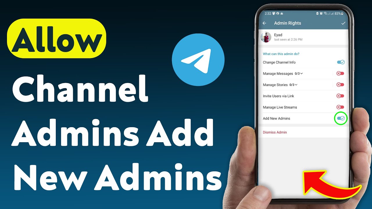 How To Allow Channel Admins Add New Admins on Telegram (Updated)