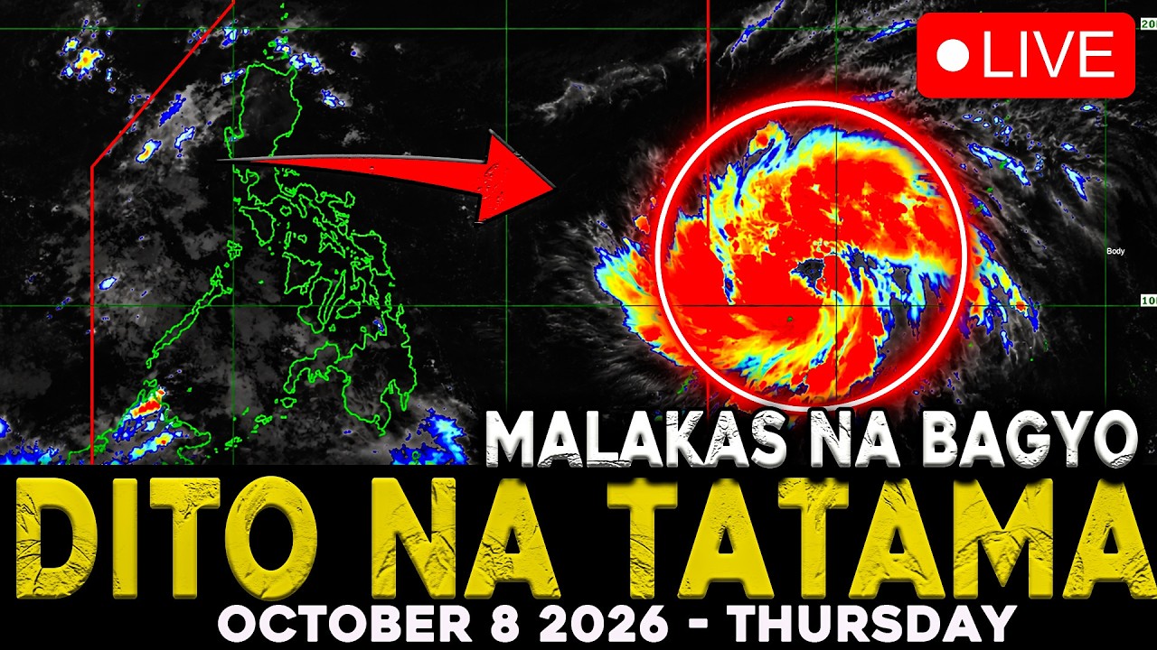 OCTOBER 8 2026 - BAGONG MALAKAS NA BAGYO SA SILANGAN, POSIBLENG TUMAMA SA LUGAR NA ITO NG BANSA