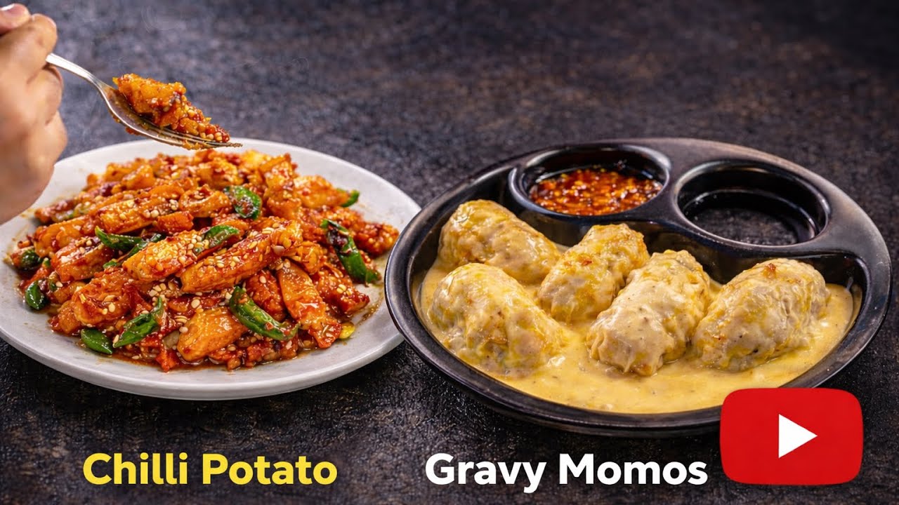 Gravy momos and chilli potato🤤| simon massey vlog | #new #youtubeshorts #shorts #trending #funny 