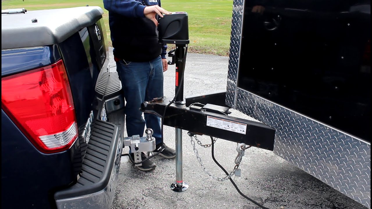 Uriah Products 5000 lb. Electric Trailer Jack w/ 7-Way Connector Feature Video  UC500010