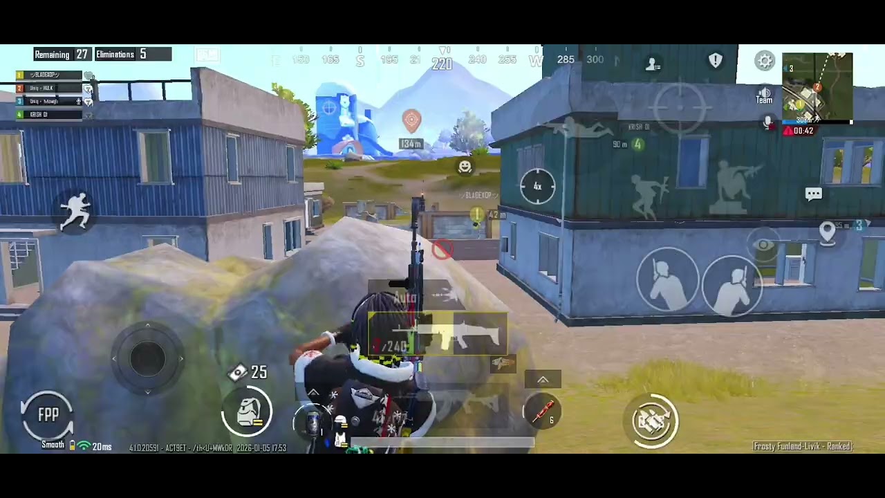 Funny bgmi play Livik map top 2