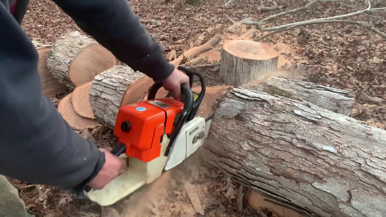 Легендарный Stihl 044!!! (наклонный ребро лопастей 10 мм)