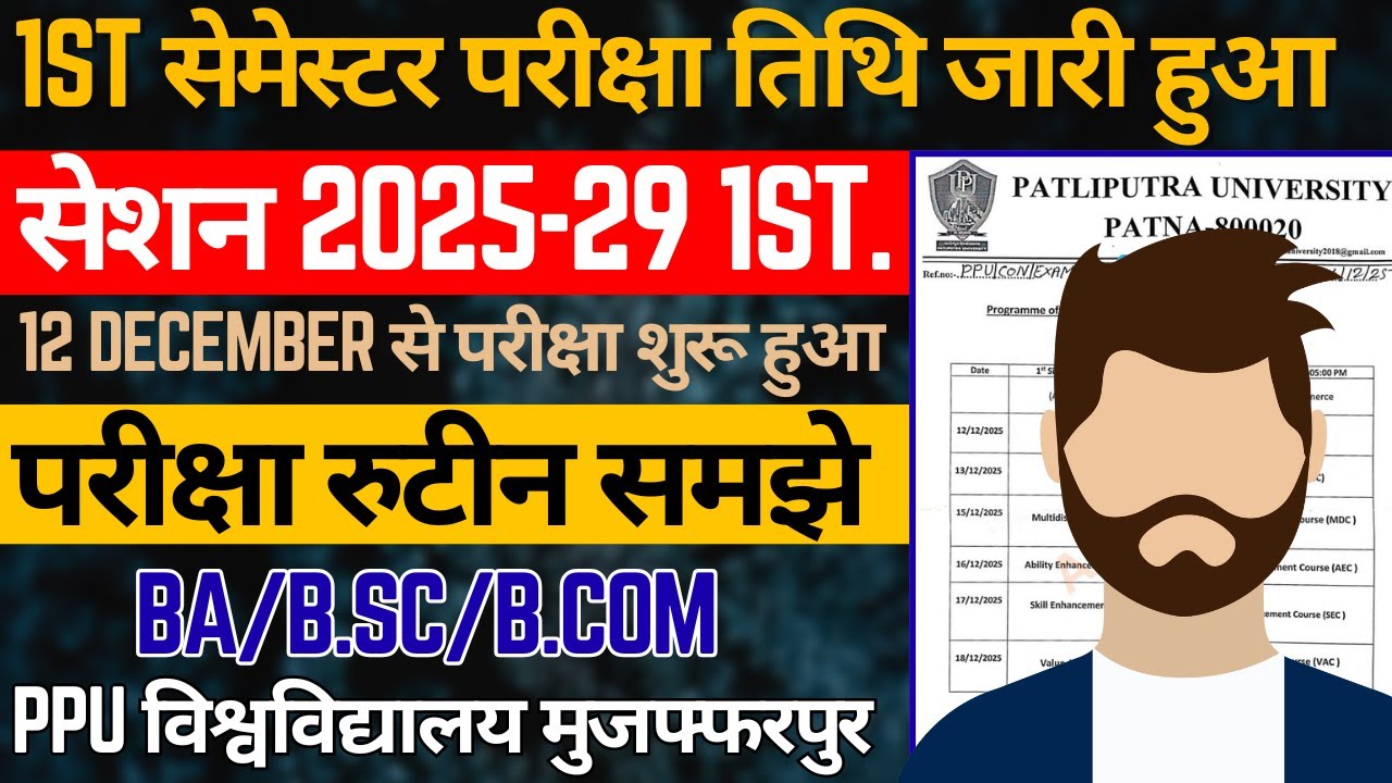 PPU 1st Semester Exam Routine 2025-29: Official Update | MSR