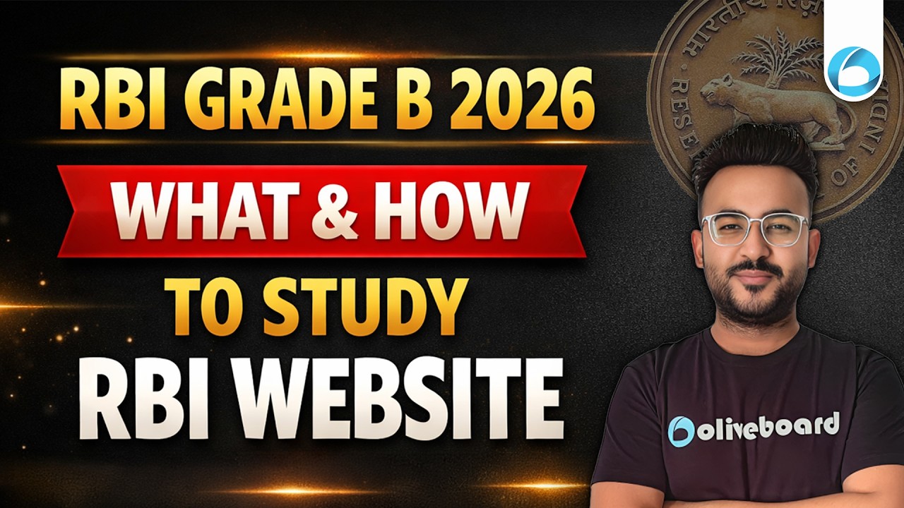 🔴 How to Study the RBI Website for RBI Grade B 2026