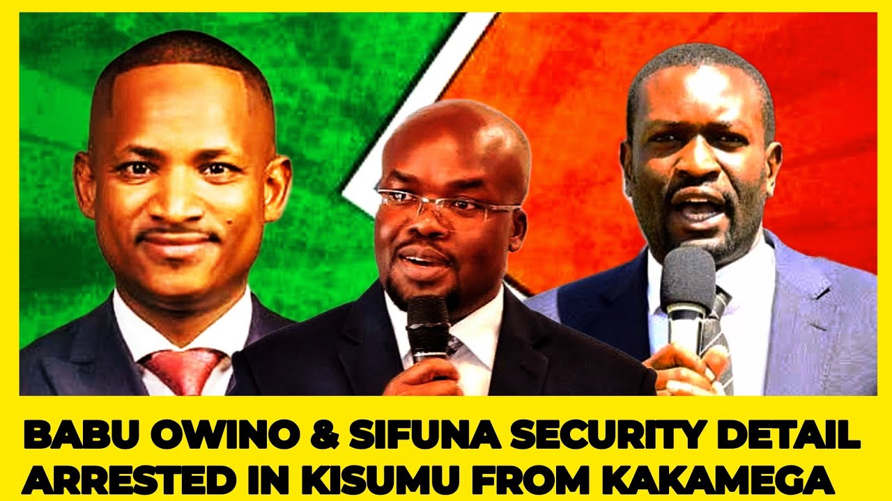 DRAMA: As Babu Owino & Sifunas Security Is Arrested In Kisumu After Refusal To Obey PS OMOLLO ORDERS