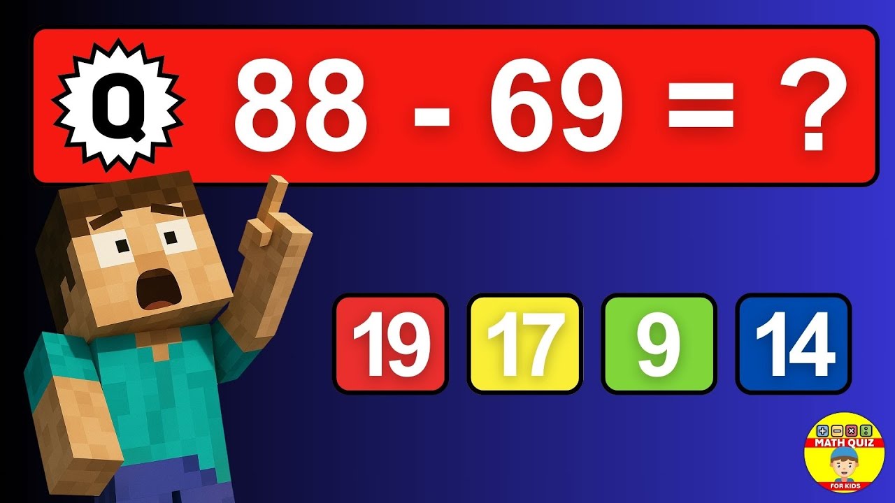 2 Digit Subtraction with Regrouping | Double-Digit Subtraction for Kids | Math Grade 2 | Math Quiz