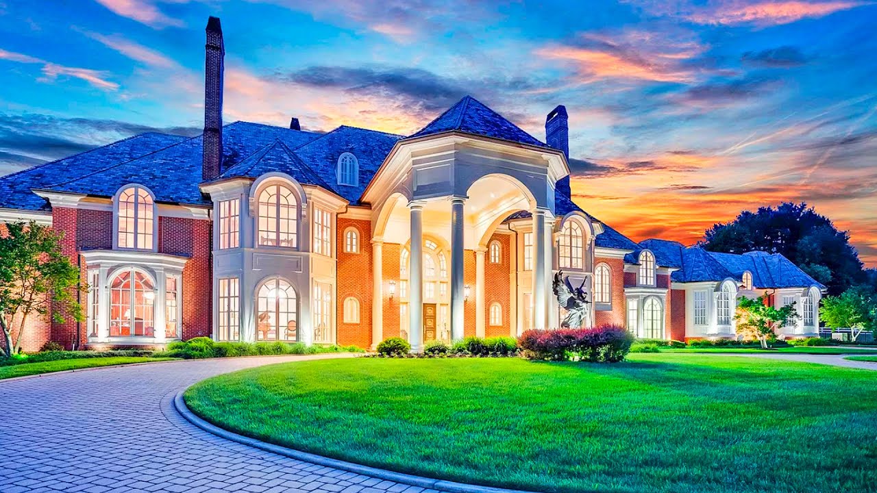 Luxurious and expensive mega mansion worth $9,950,000 in Maryland USA.