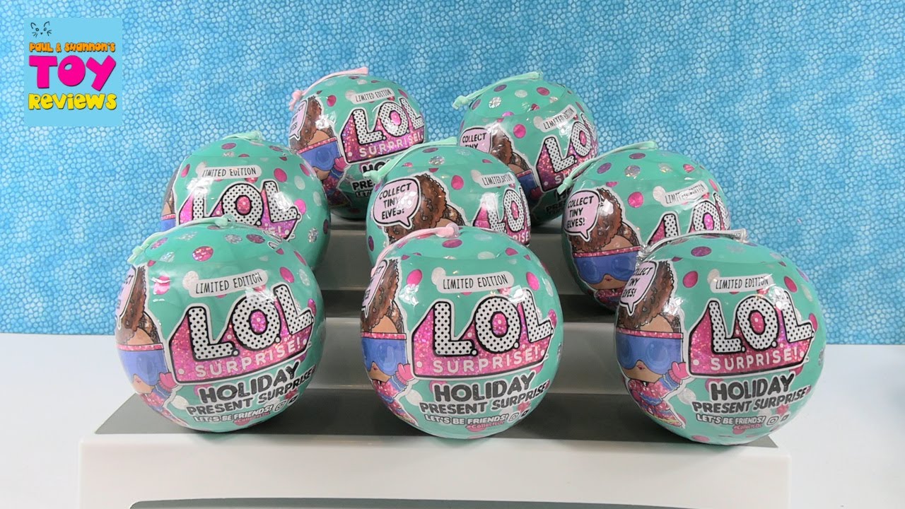 LOL Surprise Holiday Present Surprise Limited Edition Blind Bag Doll Opening | PSToyReviews