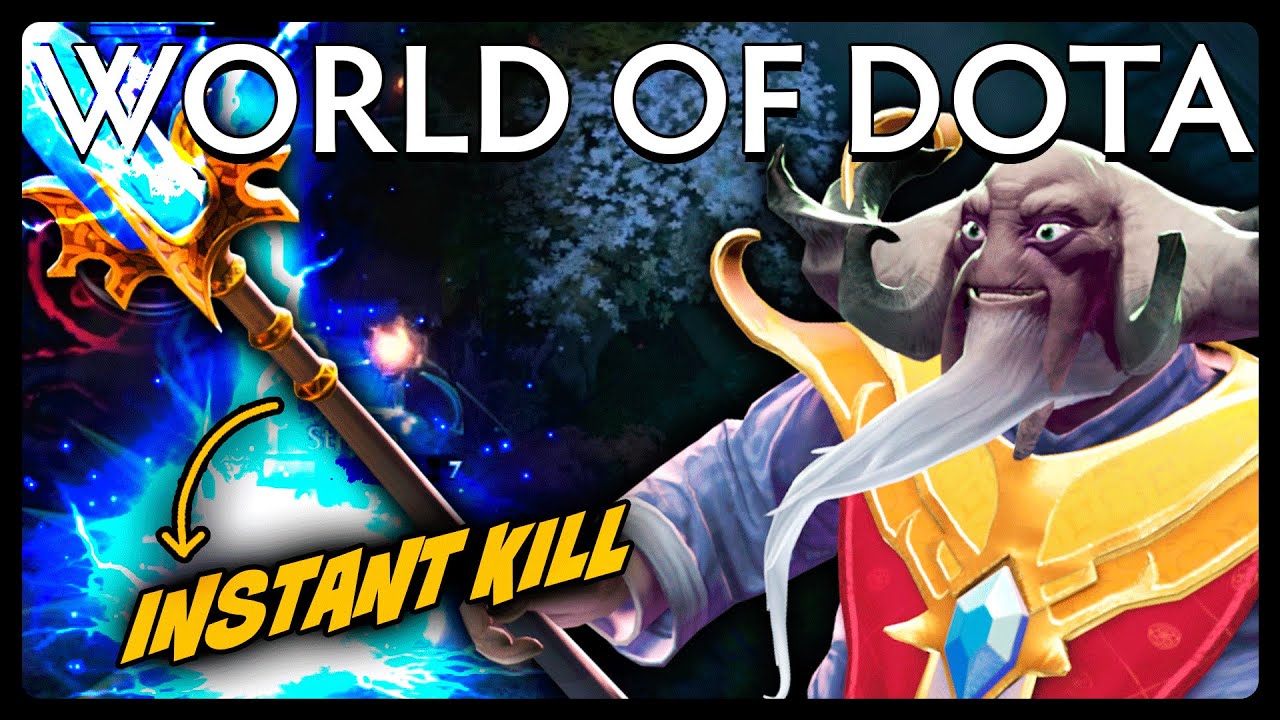 Unbelievably OP Laser Instantly Kills All!! World of Aghanim!