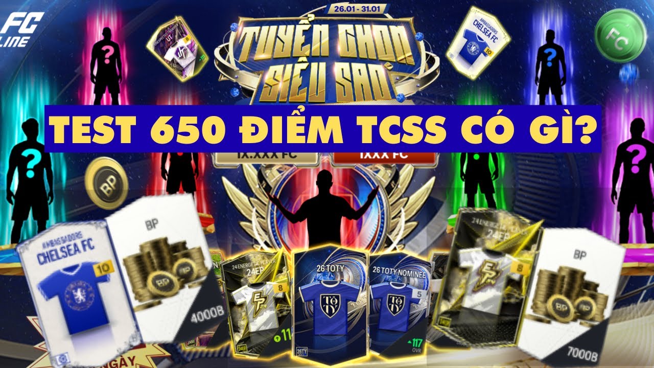 FC ONLINE - D&Ugrave;NG 4K FC TEST 650 ĐIỂM SỰ KIỆN TCSS CH&Uacute;NG TA NHẬN ĐƯỢC G&Igrave;?