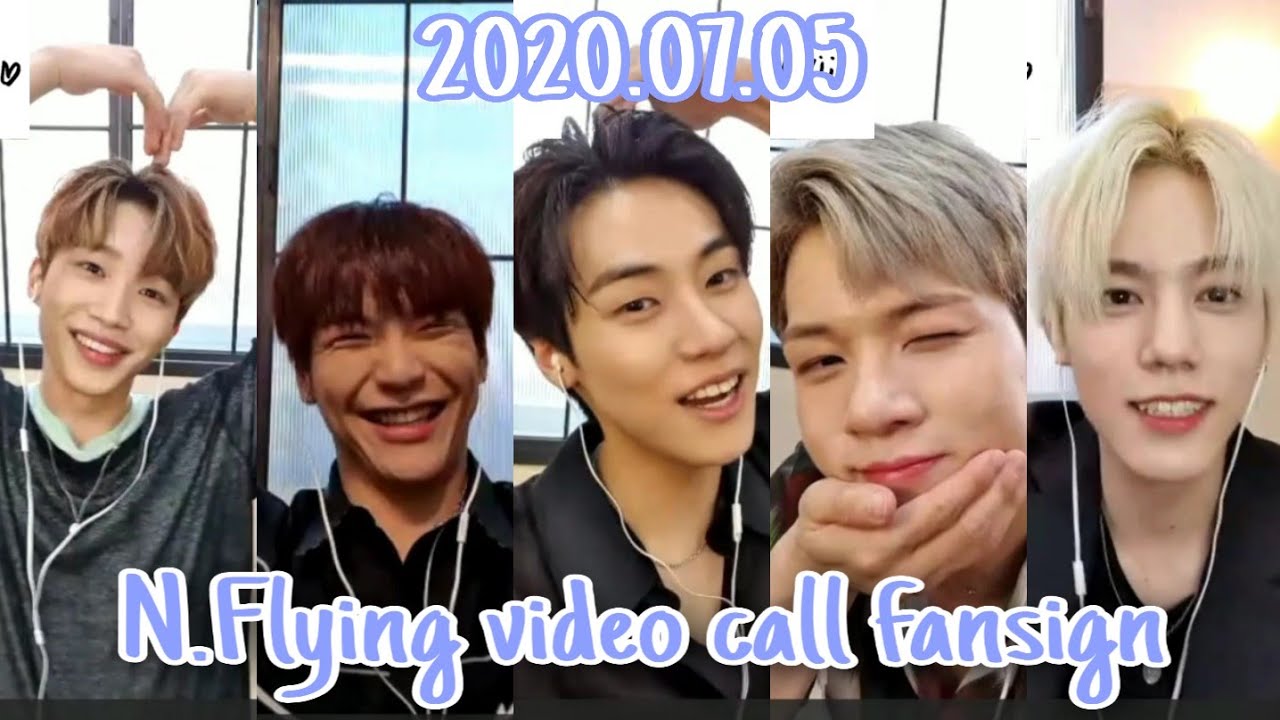 [ENG] 20200705 N.Flying 엔플라잉 영상 통화 팬싸인회 video call fansign event