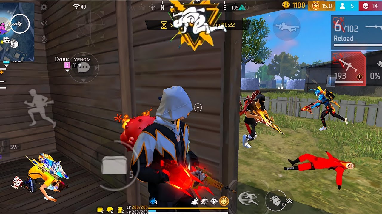 New season Rank Push ⚡ Free Fire handcam Gameplay 