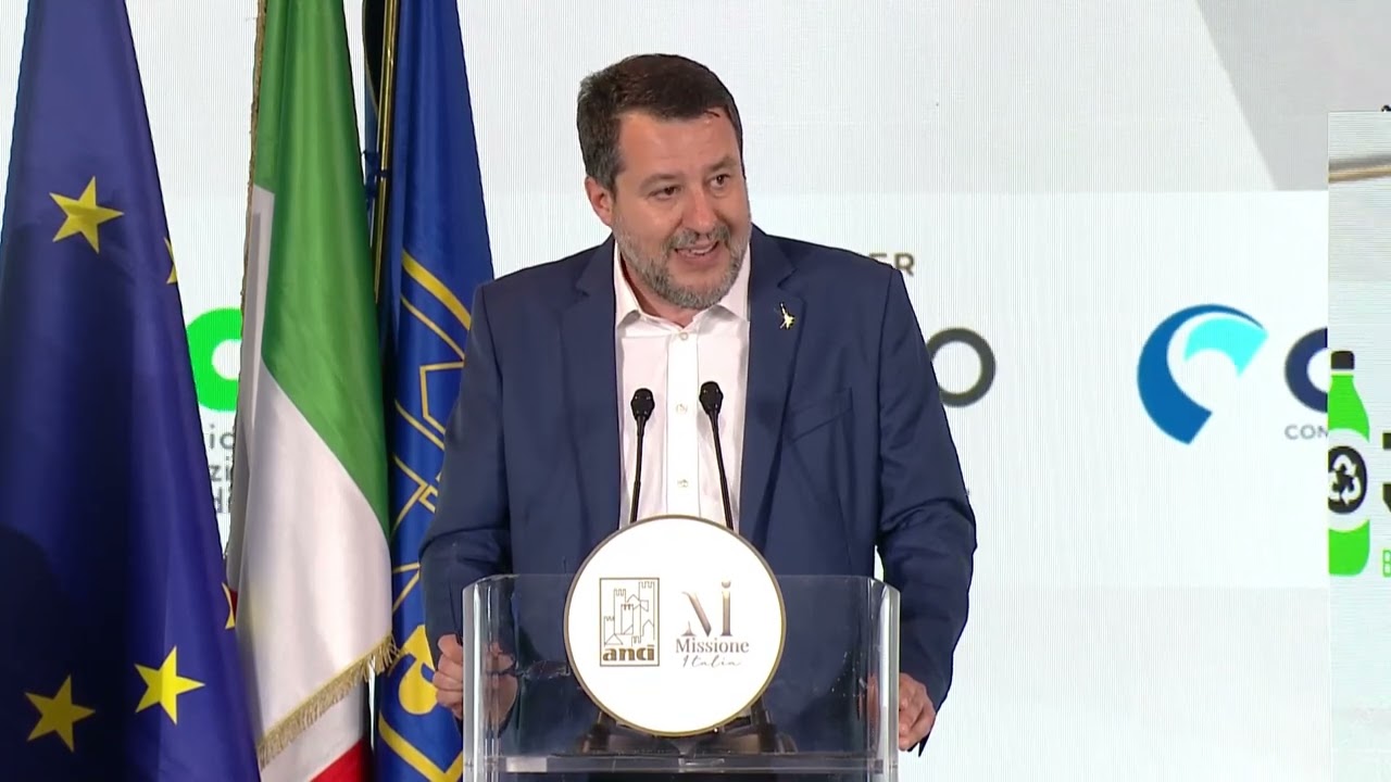L'intervento del ministro delle Infrastrutture e Trasporti Matteo Salvini Missione Italia 2024