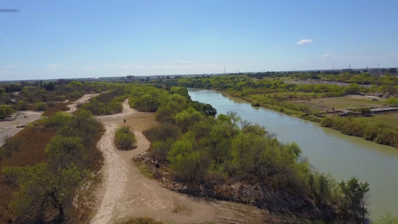 Rio Grande River Drone Tour in Laredo, Texas in 4K Quality