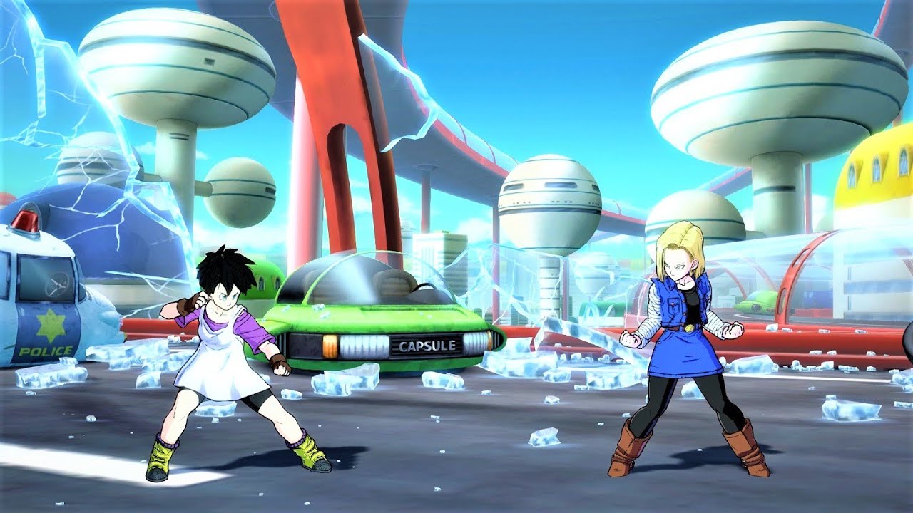 Videl & Adult Gohan vs Android 18 & Krillin (Hardest AI) - Dragon Ball FighterZ