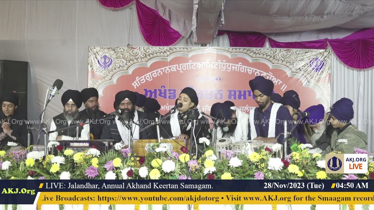 035 Jalandhar 27Nov2023 MonEve Rainsabai Keertan Bibi Manjinder Kaur Jee Jalandhar