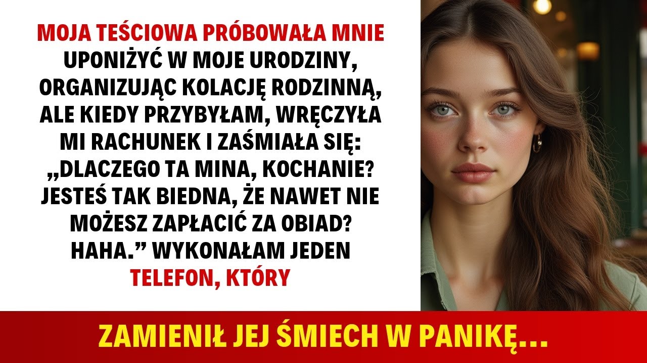 MOJA TEŚCIOWA PRÓBOWAŁA MNIE UPONIŻYĆ W MOJE URODZINY, ORGANIZUJĄC KOLACJĘ RODZINNĄ...