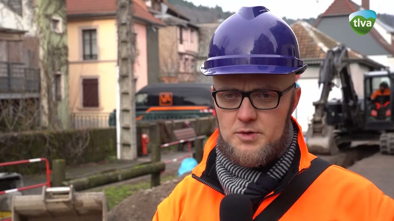 Des travaux rue Reber à Sainte Marie Aux Mines