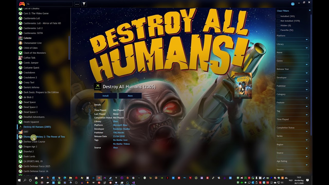 Playnite sounds 2.0, now c# plugin with music support added.