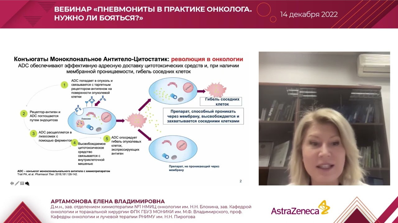 Вебинар &laquo;Пневмониты в практике онколога. Нужно ли бояться?&raquo;