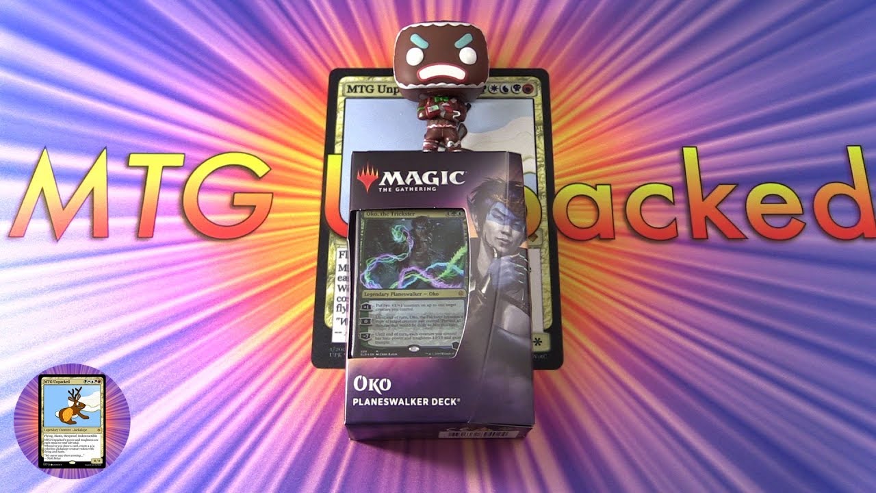 Throne of Eldraine Oko Planeswalker Deck Unboxing - MYTHIC!