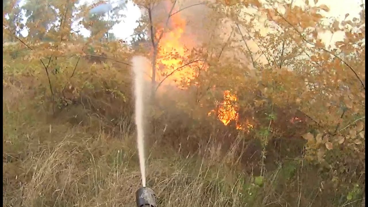 Incendio Sterpaglie - protezione civile + vigili del fuoco